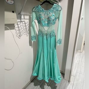 Latino dancewears size 6-10 smooth ballroom dress